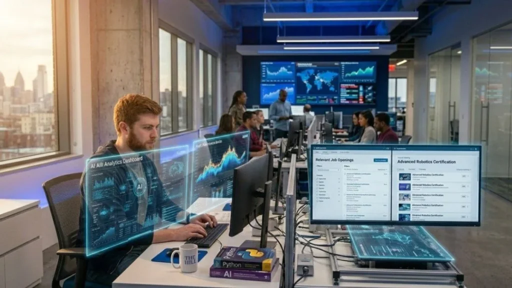 American worker retraining for AI-powered jobs in 2026